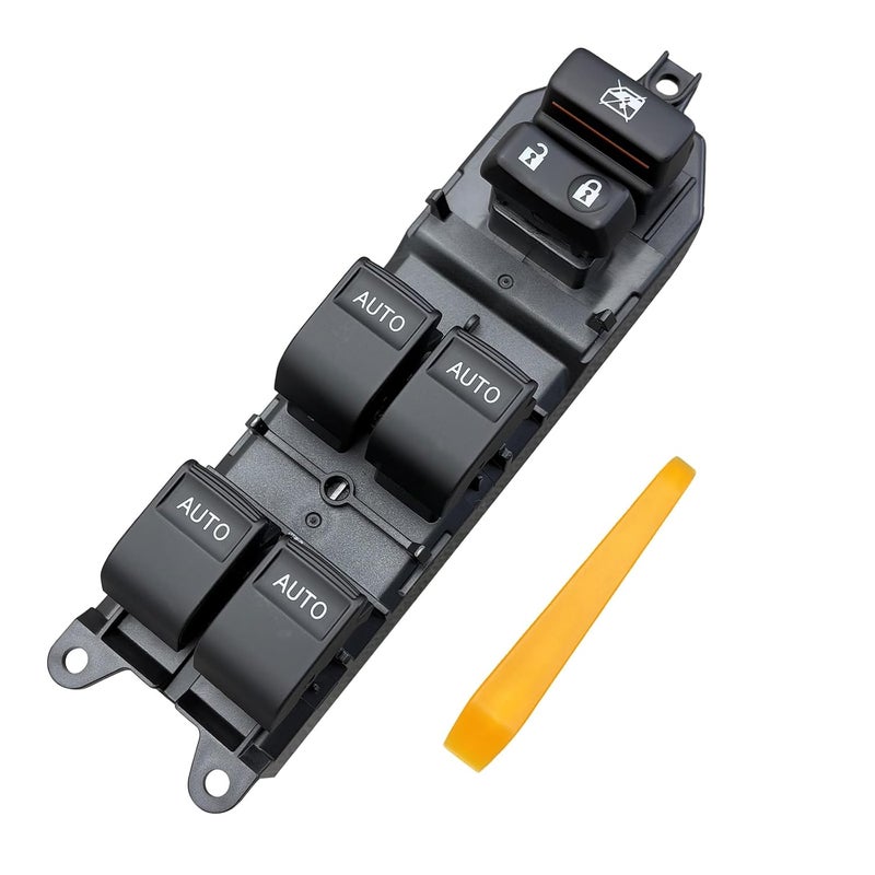 BELGEMAY LED Power Window Master Switch with Blue Illumination, Electric Door Lock Control Panel, Compatible with Toyota Part 84820-0R040 - Image 1